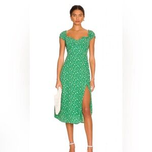 Astr Keepsake Green Floral Dress